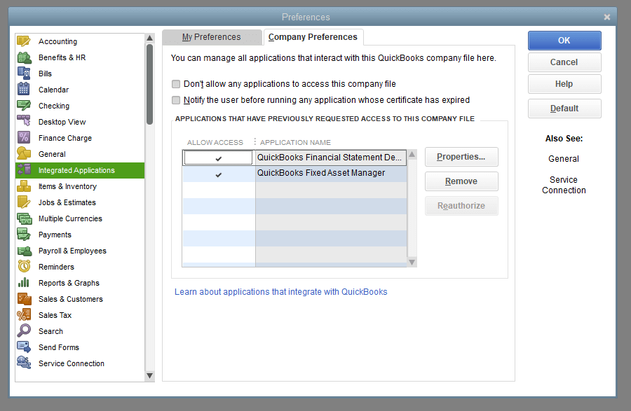 Company Preferences Image