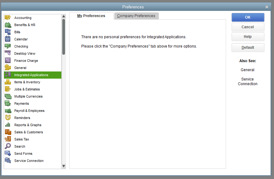My Preferences Image